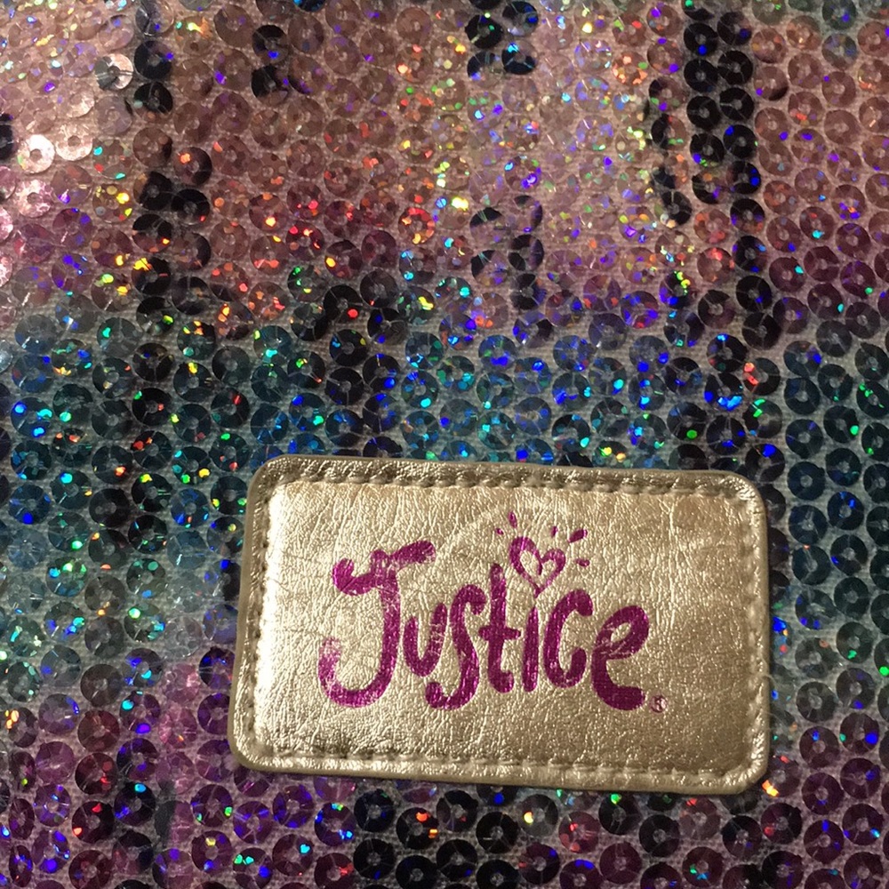 Justice Sequin Book bag & lunch bag. - Picture 2 of 8
